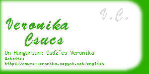 veronika csucs business card